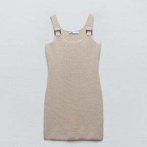 NWT, ZARA ring knit trim mini dress size small
